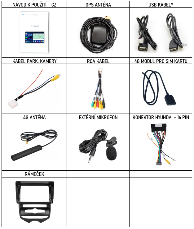 CZ příslušenství pro autorádio Everest EVE pro Hyundai ix20 s carplay a androidauto - evtech.cz